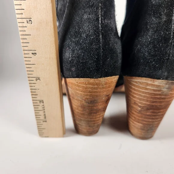 BODEN Women’s Western Boot Size 9 EU 40 Black Suede Heels - Picture 12 of 12